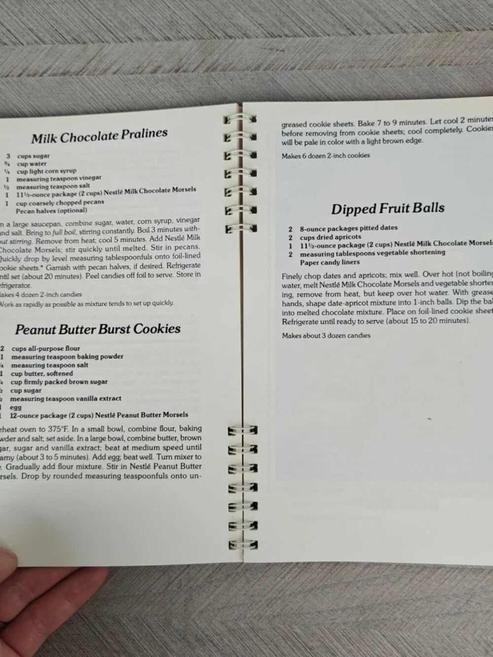 Toll House Heritage Cookbook Revised Edition 1984 Spiral Bound Dessert Recipes